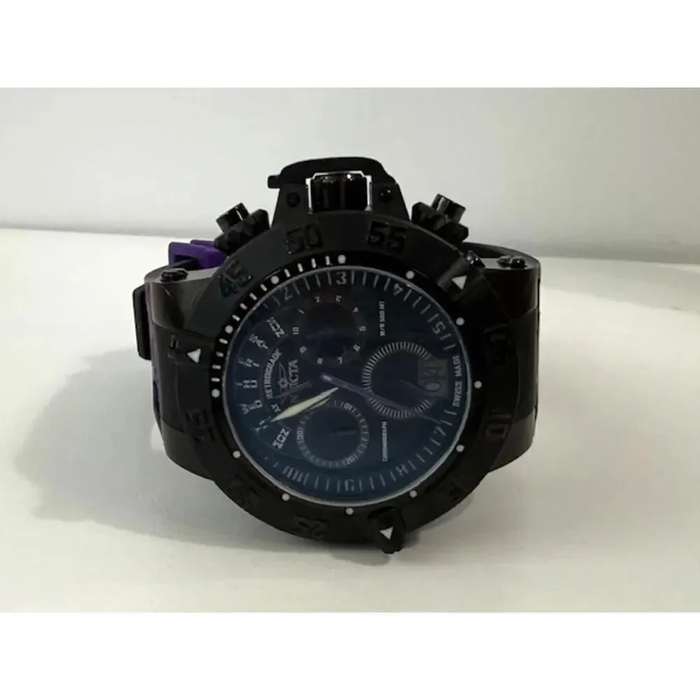 Invicta Men's Subaqua Noma III Swiss Chronograph Silicone Black Dial Watch 10190